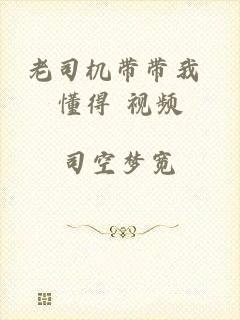 老司机带带我 懂得 视频